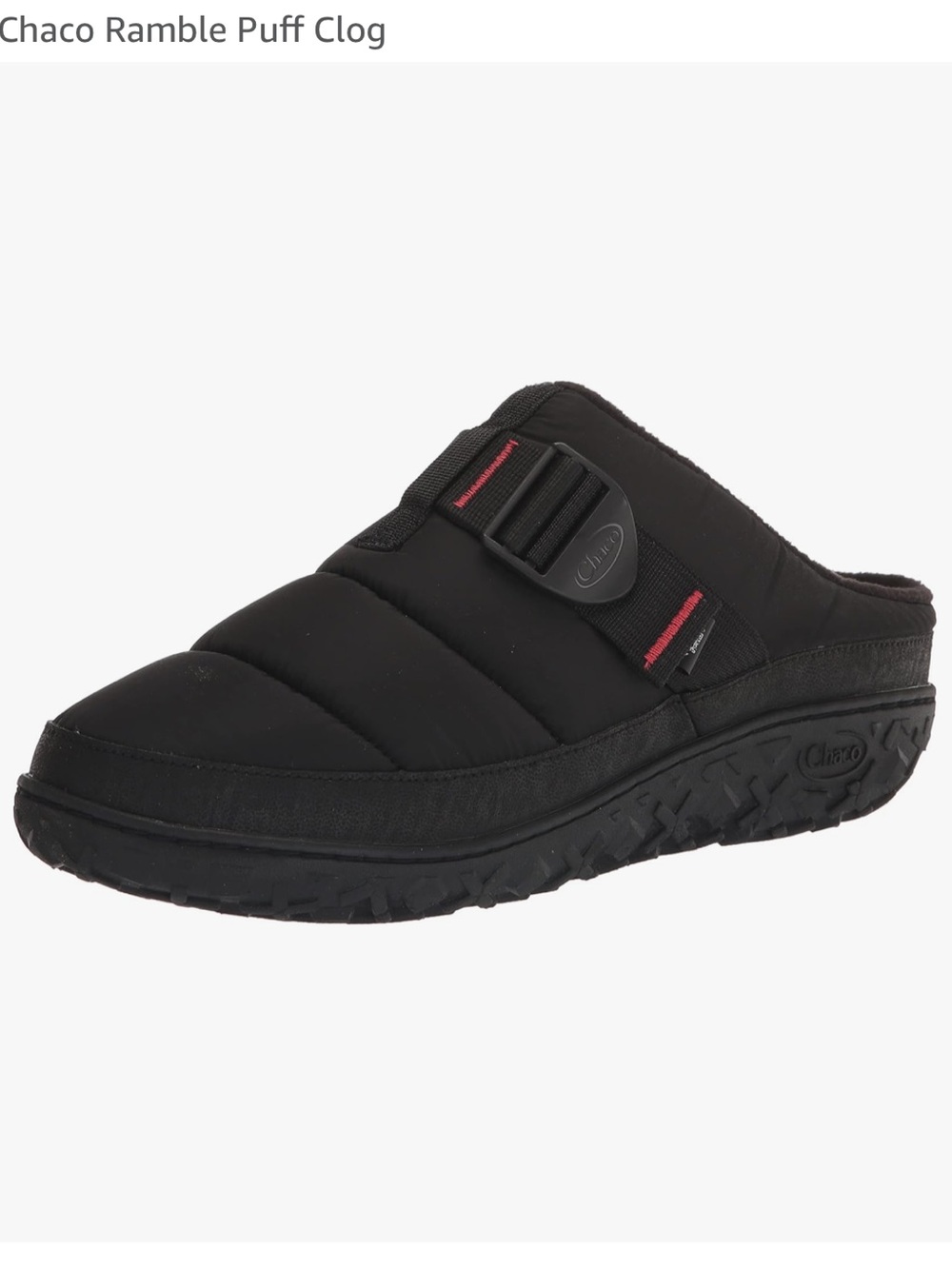 Chaco Ramble Puff Clog black slip on hiking outdoor camping women’s size 8.5